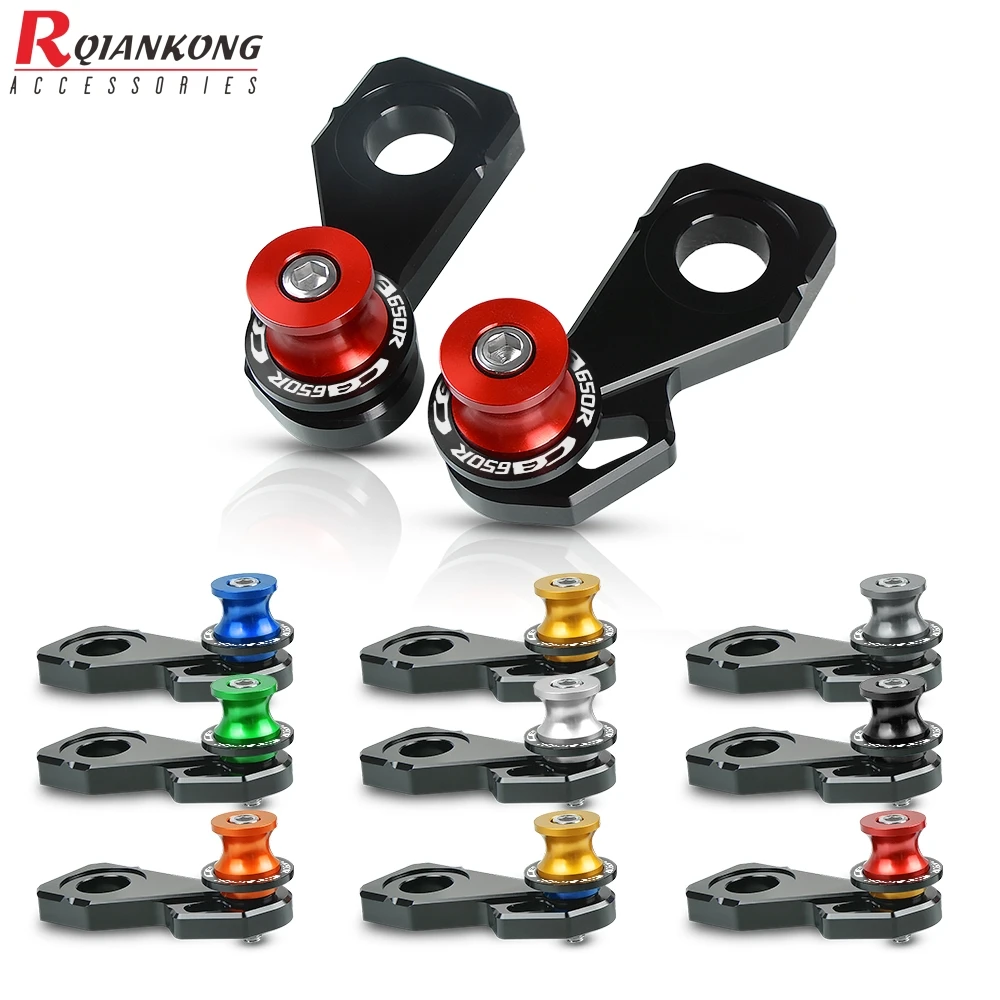 

Motorcycle CNC Aluminum Rear Wheel Axle Stand Pick Up Hook Set Motorbike Accessories Cotton Reels For Honda CBR650R 2019