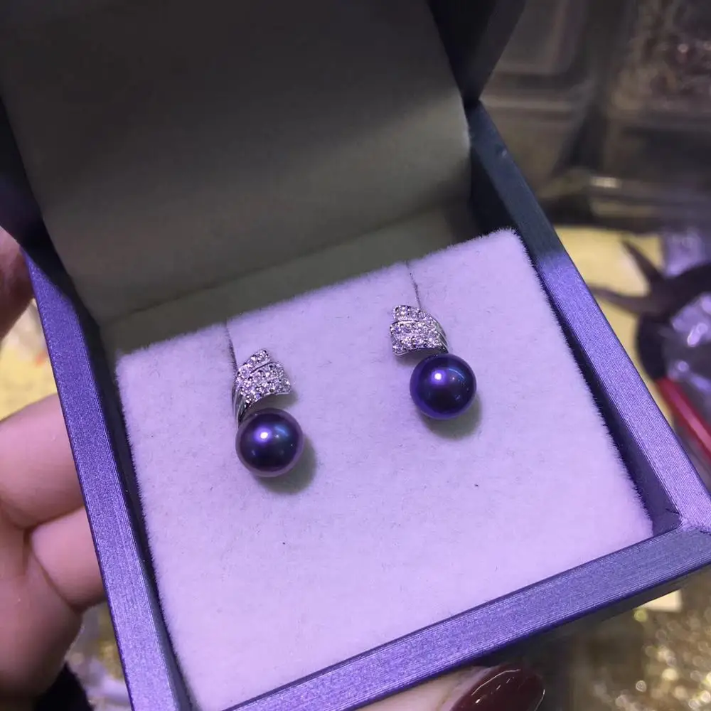 

YIKALAISI 925 Sterling Silver Jewelry Pearl Earrings 2019 Fine Natural Pearl jewelry 6-7mm stud Earrings For Women wholesale