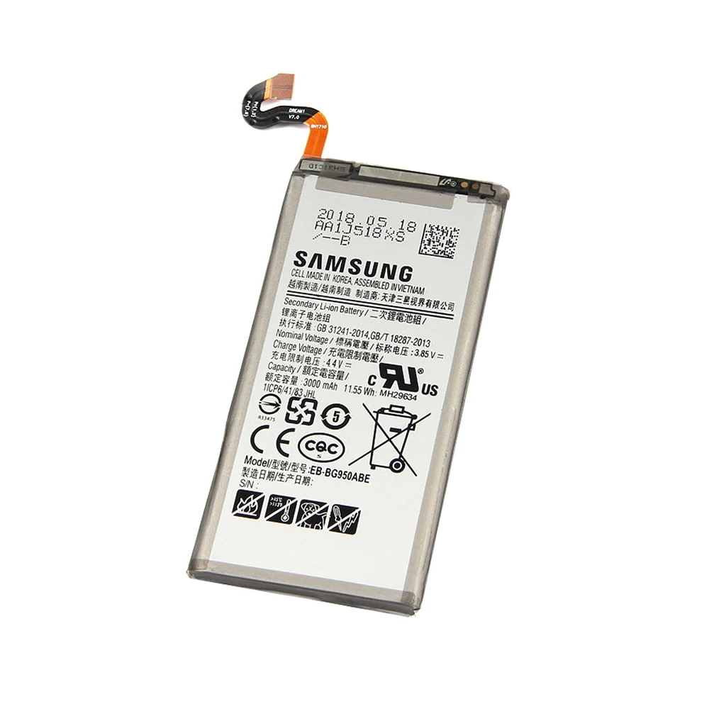 Оригинальный аккумулятор EB BG950ABE для Samsung Galaxy S8 G950 SM G950F G950U G950W G950S G950K G950L G950FD G9500 G9508