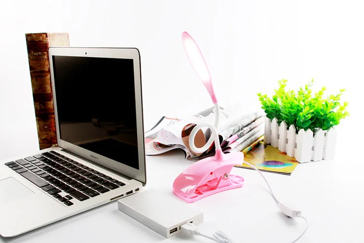 USB Led Настольная лампа с зажимом лампа настольная Гибкая защита глаз 14 светодиодов для прикроватной книги для чтения учебы офиса работы ребенка ночник