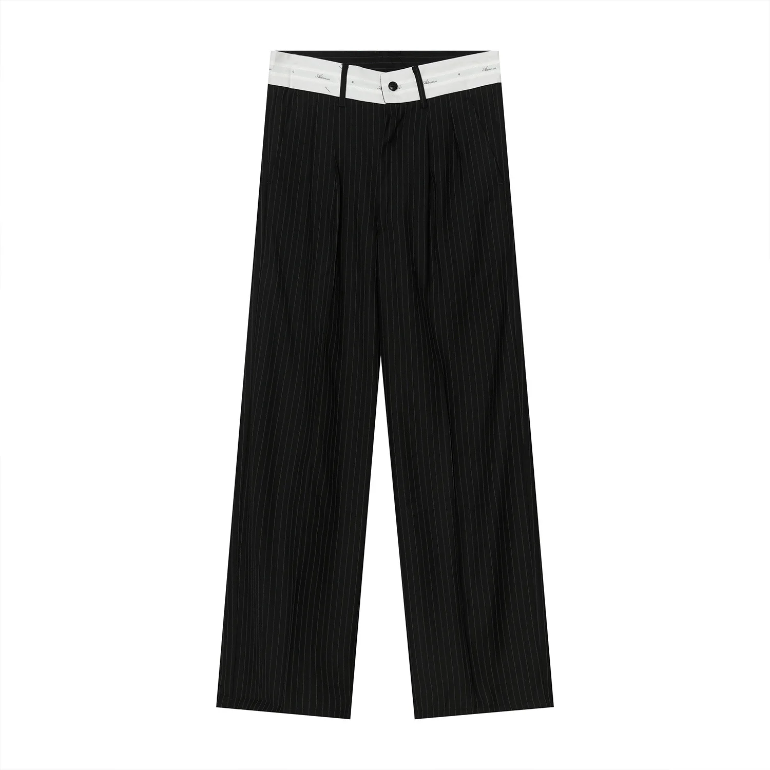 

MTL clothing - 2021 spring new Korean loose black design men's striped suit