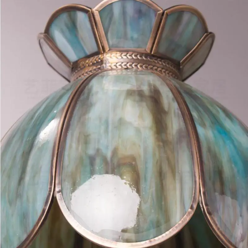 Винтажный Золотой лотос подвесной светильник в стиле ретро виде цветов