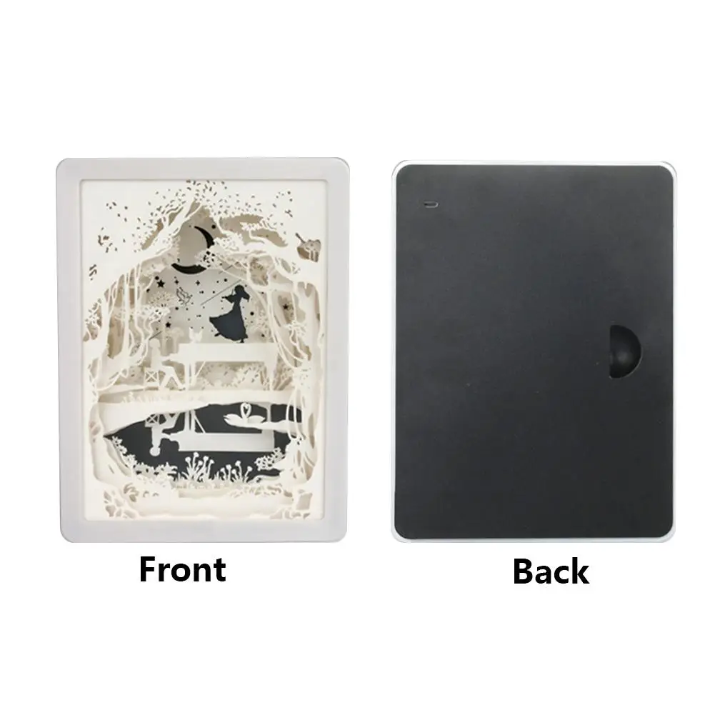 3D Светодиодная лампа бумажная скульптура Ночной светильник сделай сам ручная