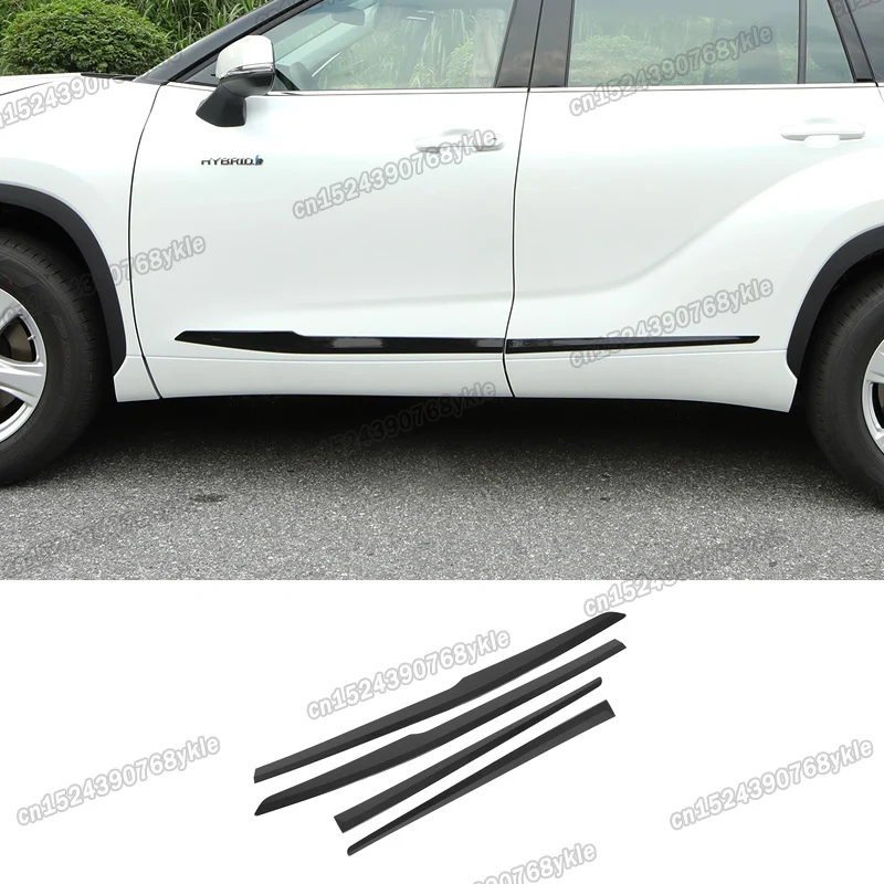 Комплект отделки края автомобильной двери из углеродного волокна для toyota highlander