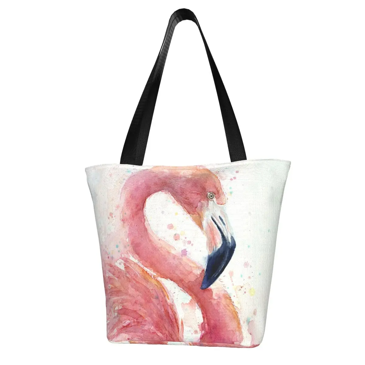 

Flamingo Shopping Bag Bulk Reusable Handbag Cloth Streetwear Woman Bags