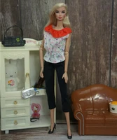 floral shirt top pants 16 bjd doll clothes for barbie clothes 11 5 dollhouse accessories for barbie doll outfits kids toy gift