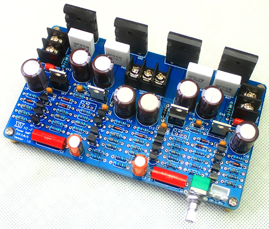 

Плата усилителя мощности 100Wx 2, наборы «сделай сам», Hi-Fi модуль с симметричным аудио, постоянный ток ± 10 В-± 45 в