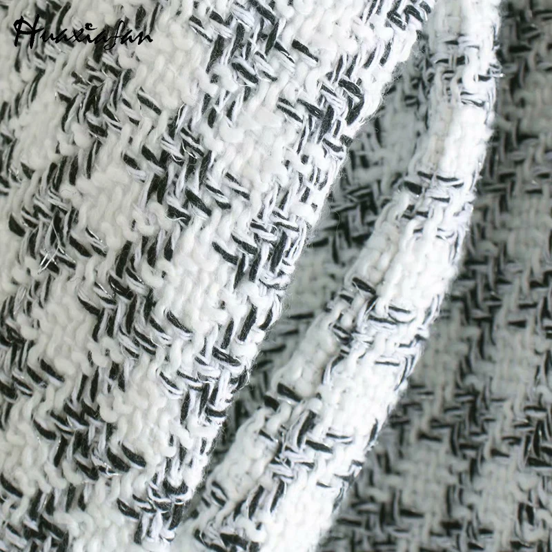 

Huaxiafan Plaid Coat Jackets Women Autumn Pockets Streetwear chaqueta escocesa mujer Ladies Jacket Coats Female 2020 New Fashion