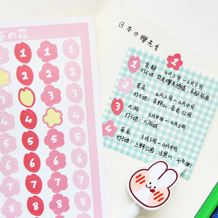 Наклейка SIXONE Ins с милыми цветами цифровое украшение Корейская ученическая