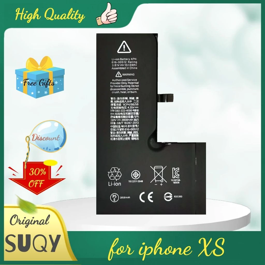 

Аккумулятор высокой емкости 2658 мА · ч для iphone xs, Сменный аккумулятор для iphone xs