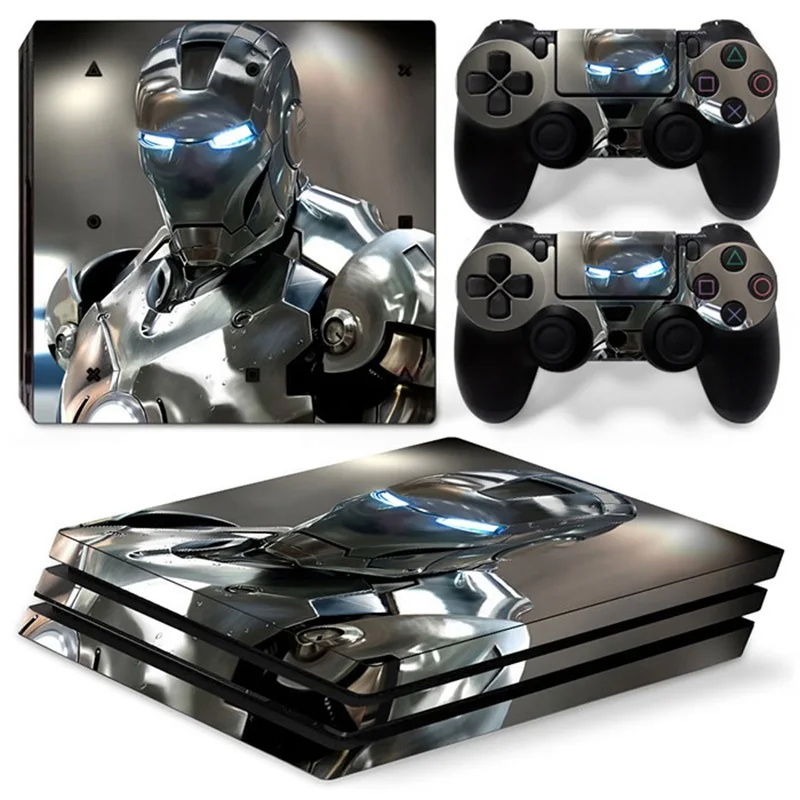 

Виниловая наклейка для консоли PS4 Pro, 2 контроллера