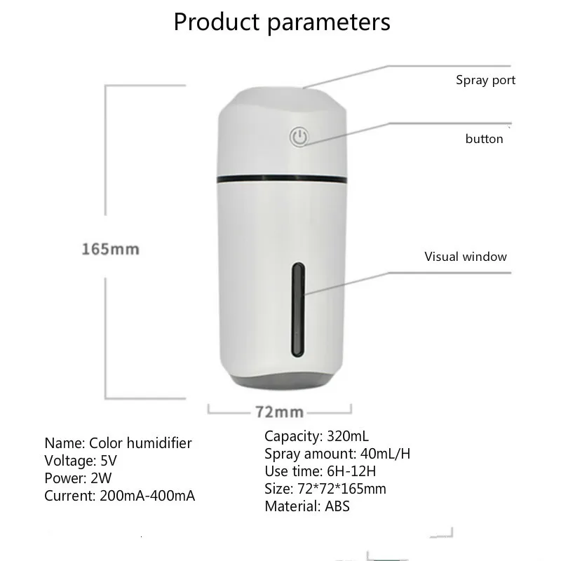 

Auto Luftbefeuchter Zerstubung Maschine Erhhen Parfm Usb Desktop Verwenden Wasser Mini Tragbare Luft Zu Reinigen Befeuchtung