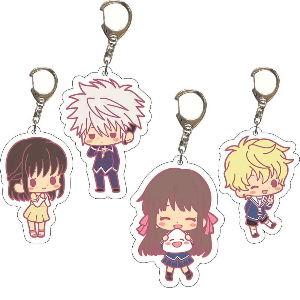 

8Style Fruits Basket Keychain Cute Acrylic Anime Accessories Cartoon Keyring Fans Jewelry Briefcase Souvenir