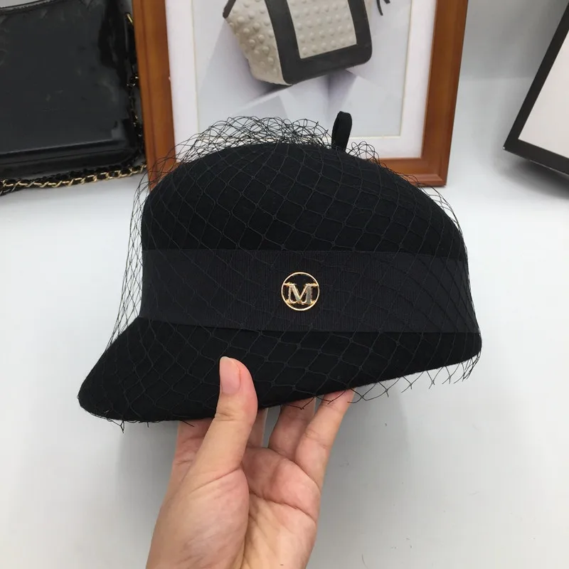 Новая шерстяная марлевая крышка на весну и осень зиму женская модная шапка берет