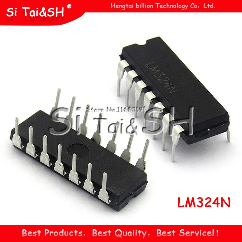 10 шт. новый и оригинальный IC LM324N DIP14 LM324 DIP 14| |