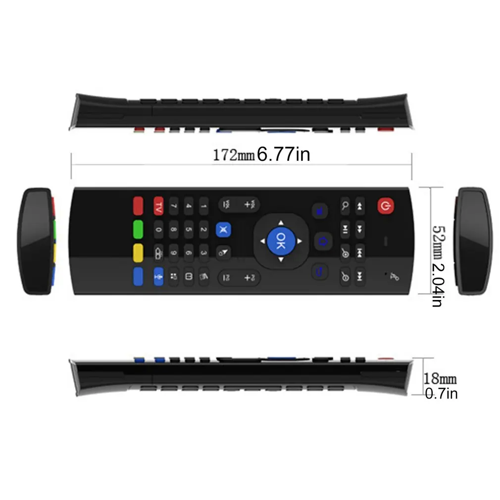 Универсальная беспроводная аэромышь 2 4G гироскоп Голосовое управление