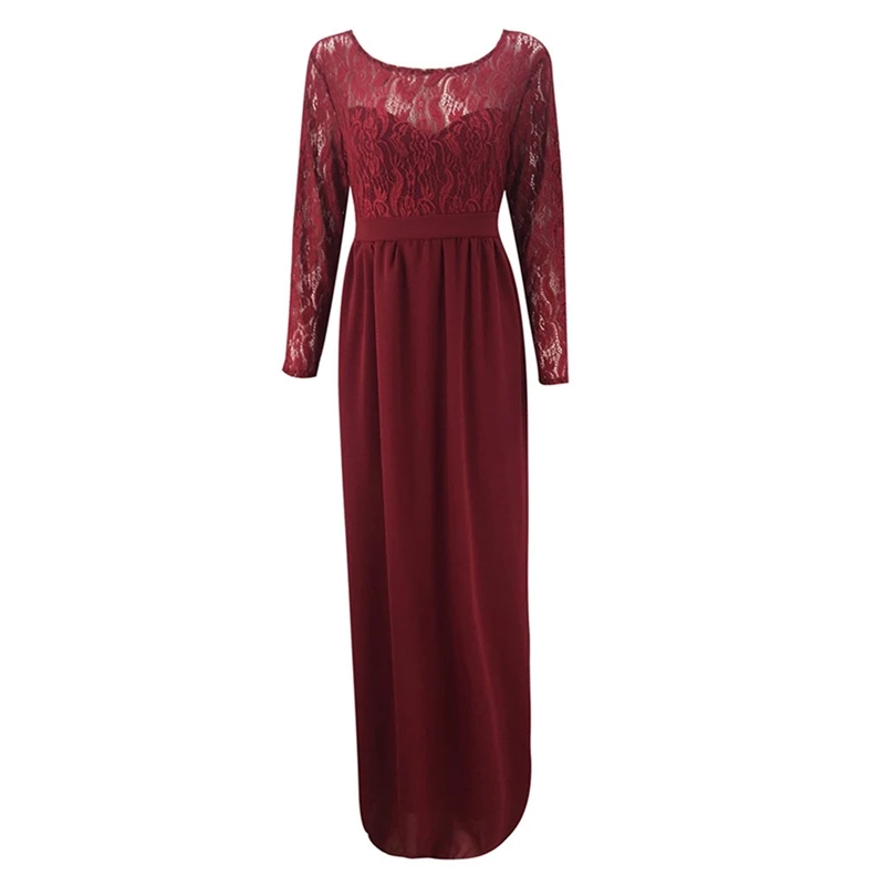 Длинное кружевное платье для беременных женщин пэчворк реквизит фотосъемки