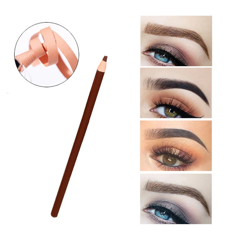 Карандаш для бровей в рулоне мягкий Водостойкий карандаш Не оставляющий пятен