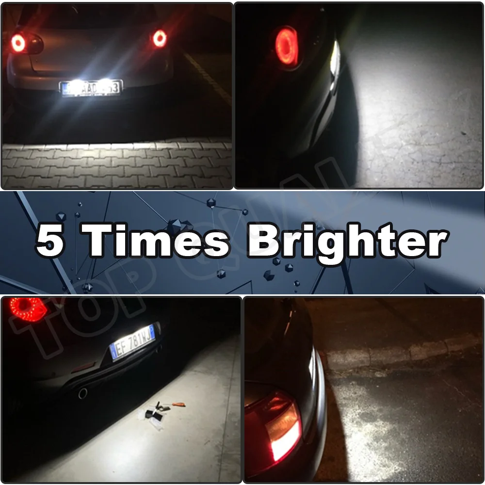 

2PCS 12V Xenon White LED License Number Plate Lamps For Chrysler 200 2015 2016 2017 Car Styling 3W LED License Plate Light