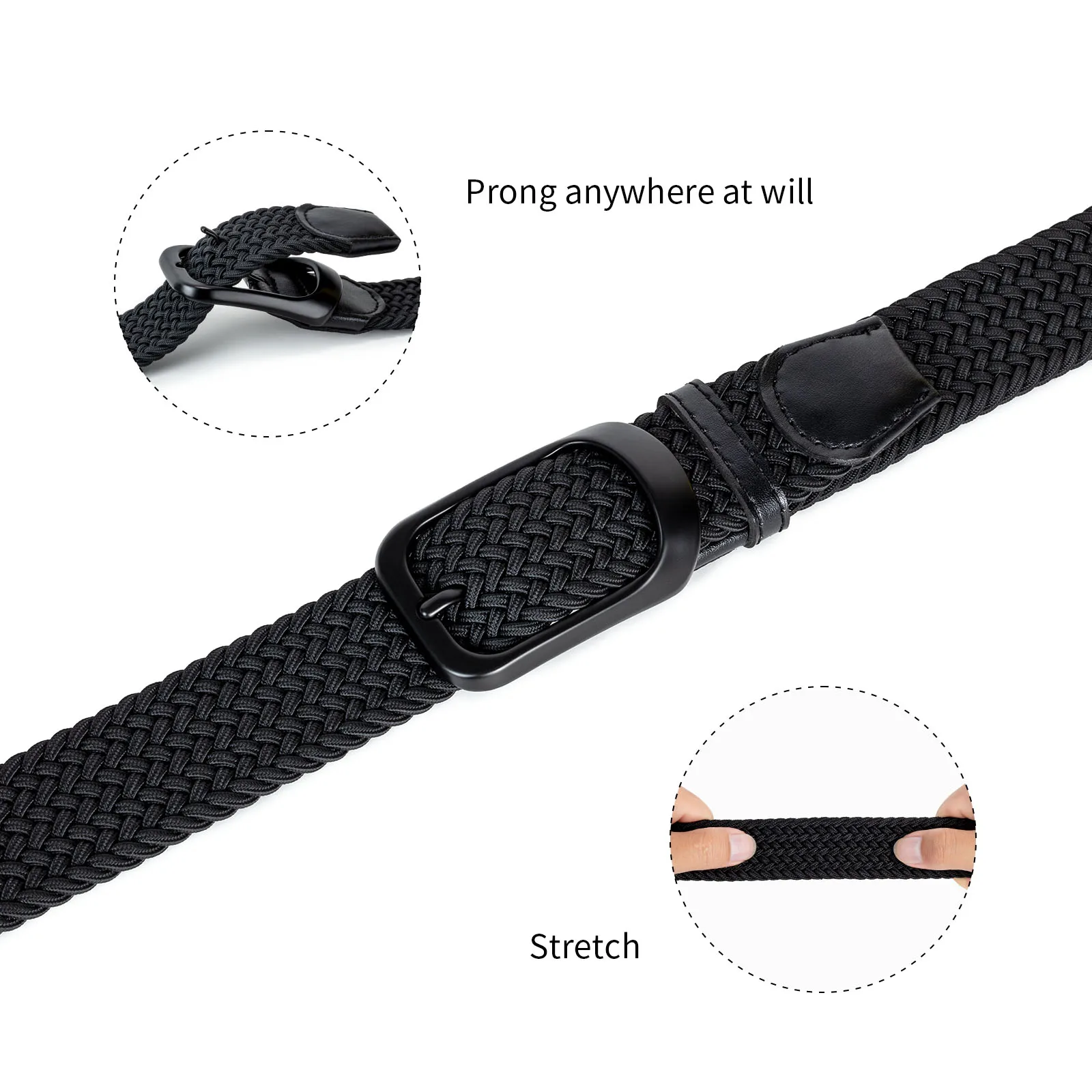 

Hreamky Free shipping plus-size 100-190 cm 31-75 inches leisure man Woven belts office light silk The belt Gift box packaging