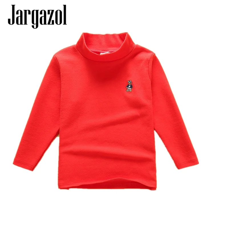 Jargazol футболка поло с длинным рукавом для маленьких мальчиков и девочек верхняя