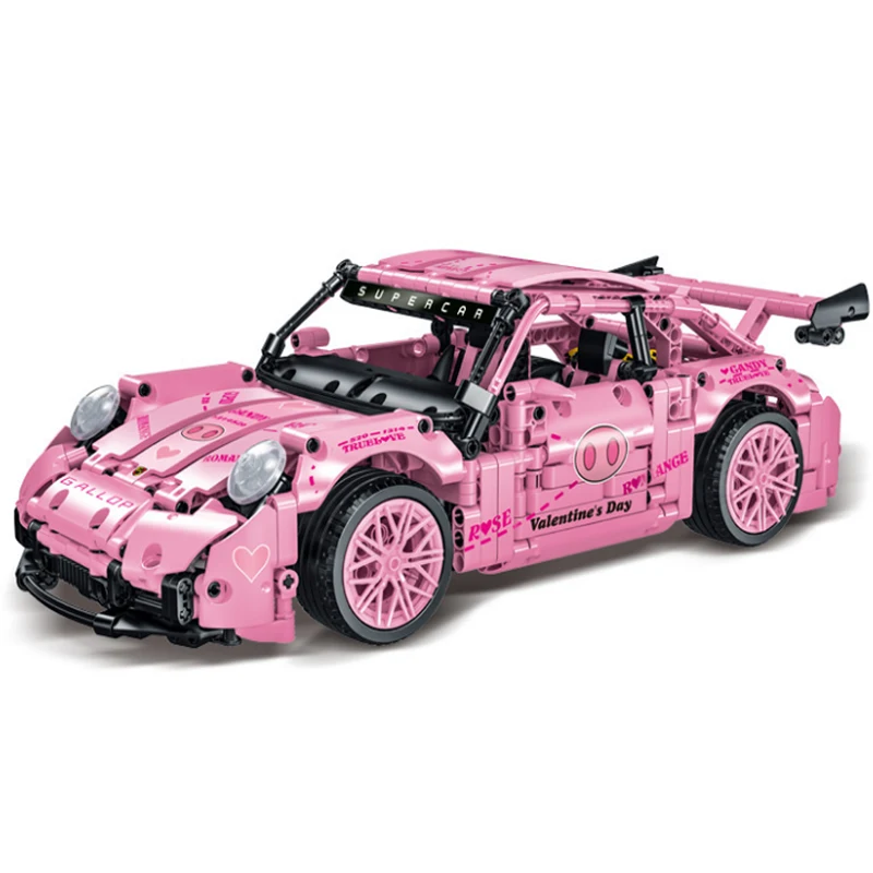 

Высокотехнологичные идеи гоночная серия модель спортивного автомобиля строительные блоки Детский развивающий сборный кирпич игрушки на Д...