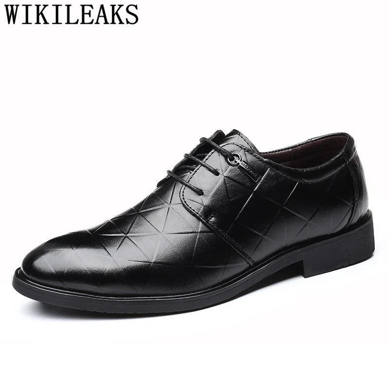 

Formal Black Shoes For Men Party Shoes Men Elegant Pointed Toe Business Shoes Men Oxford Leather Zapatos De Vestir Hombre Sapato