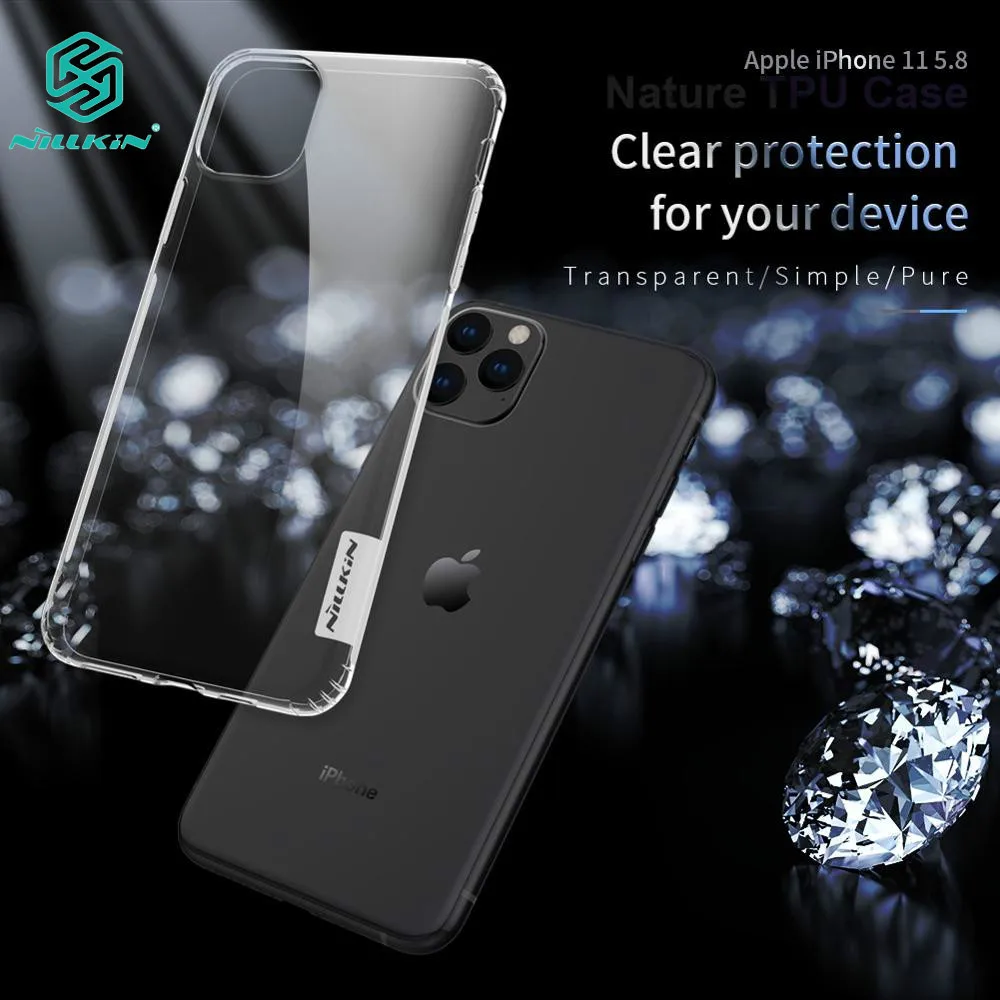 Чехол NILLKIN для iPhone 11 Pro Max 2019 оригинальный мягкий силиконовый натуральный