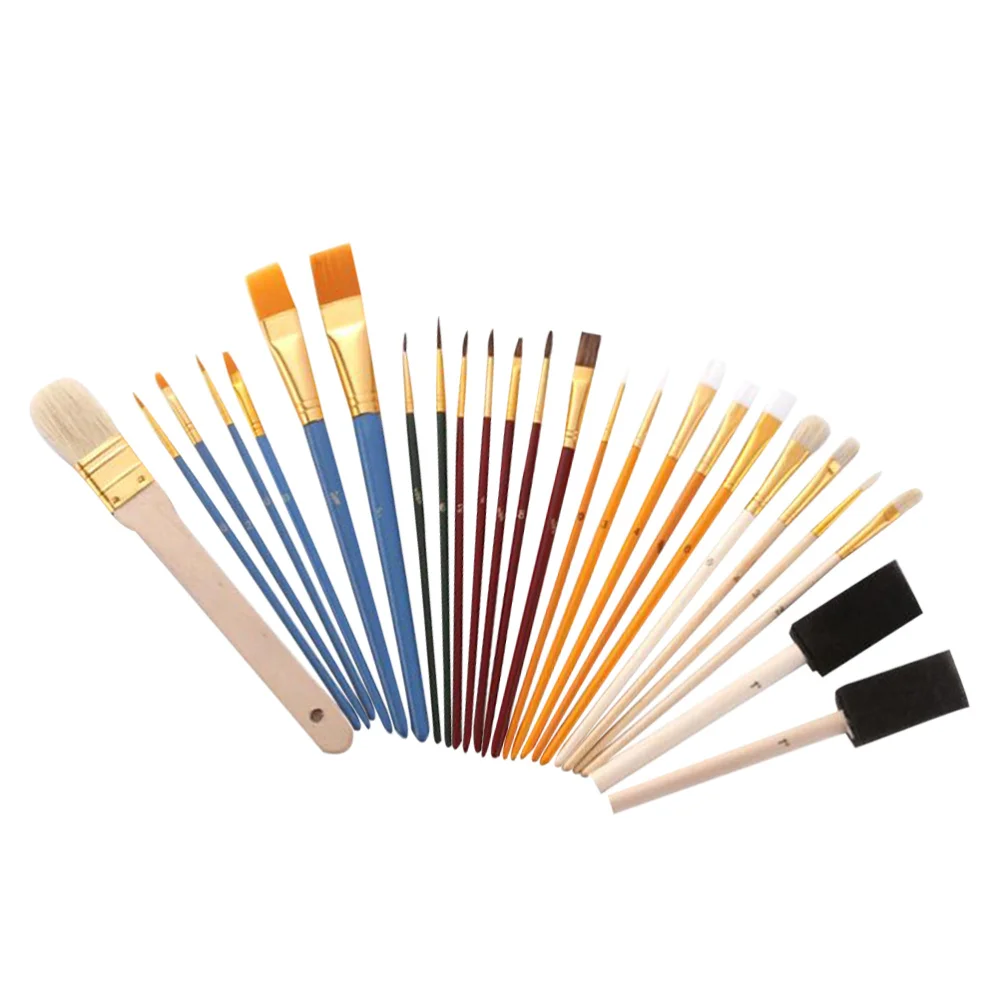 

25pcs Paint Brushes Set Multifunction Brushes Watercolor Oil Painting Brush DIY Drawing Tool for Students Artists