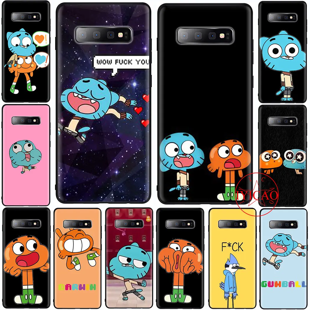 Мягкий мультяшный чехол Gumball для Samsung A20E A10s A20s A30s A40s A50s A60s A70s M10 M20 M30|Чехлы-накладки|