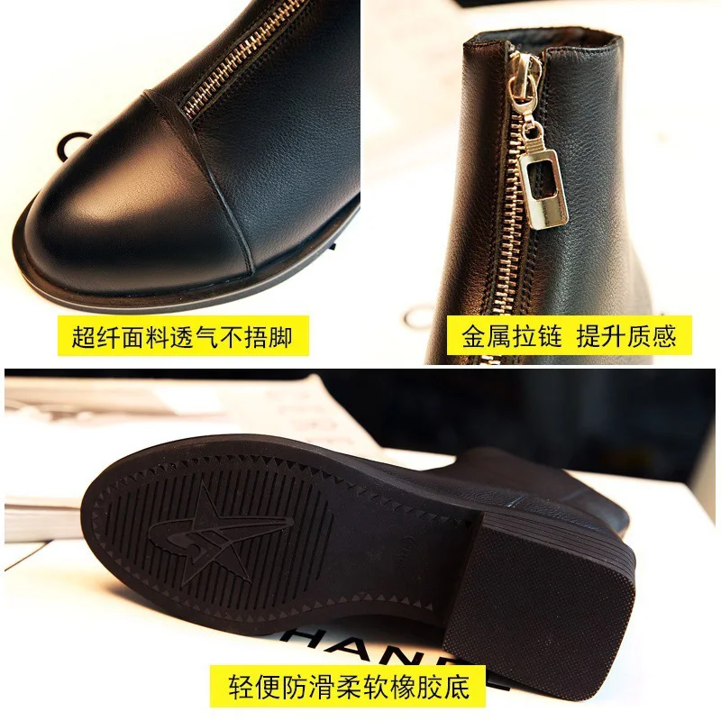 Ботинки на платформе сезон осень коллекция 2018 года женские модные ботильоны