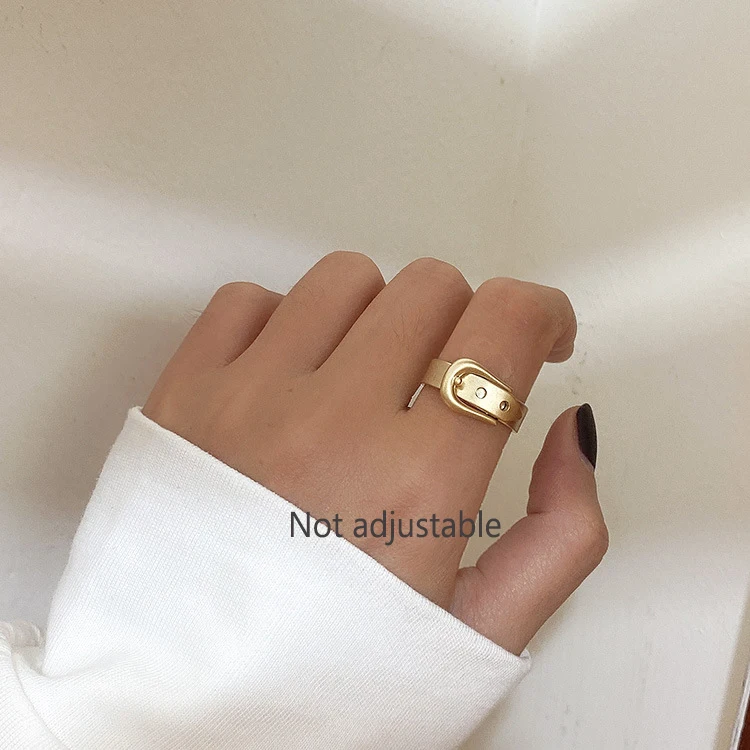 Not adjustable Peri'sBox, 2 вида конструкций, многослойная цепочка, золотые кольца, пустотелая сетка, геометрические кольца для женщин, минималистичные, штабелируемые кольца,, винтажные - Цвет основного камня: Not adjustable