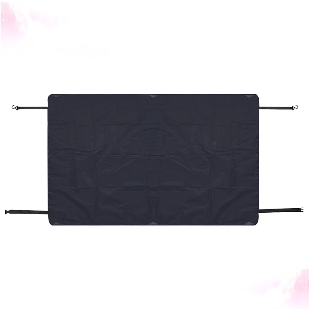

1Pc Car Windshield Cover Sun-Proof Frost-Proof Snow-Proof Cover Car Window Dust Shield Protector (Black)