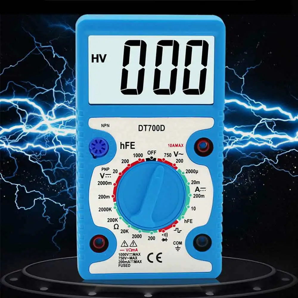 Handskit мультиметр AC DC Цифровой ЖК дисплей профессиональный тестер Вольтметр