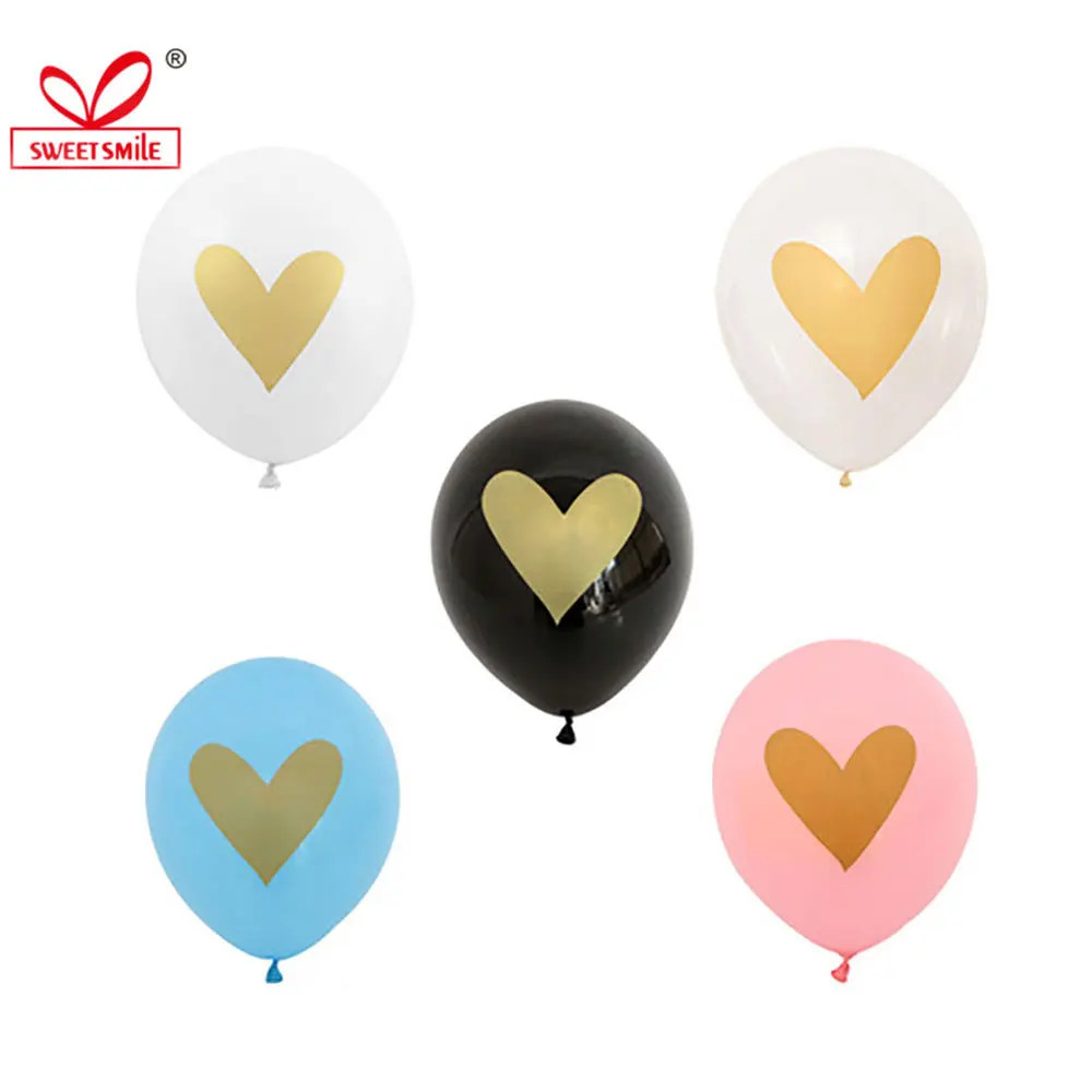 10 дюймовый Золотой фотоэлемент романтический День Святого Валентина воздушный