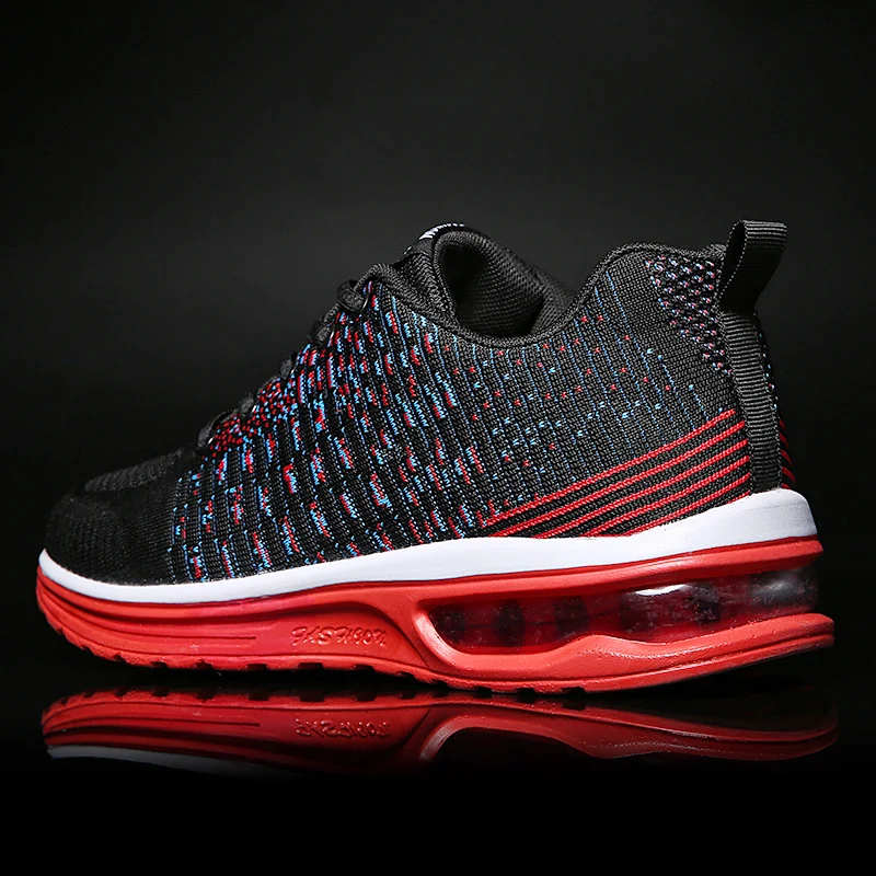 Дышащие кроссовки с воздушной подушкой легкие мужские спортивные туфли большие