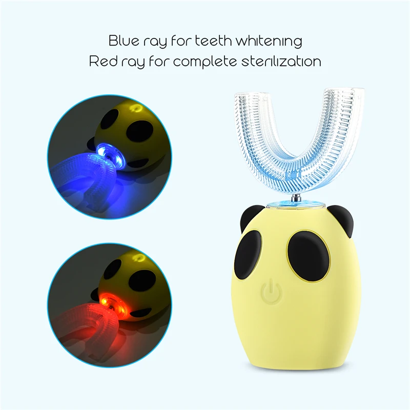 U образная ультразвуковая эргономичная белая силиконовая электрическая зубная