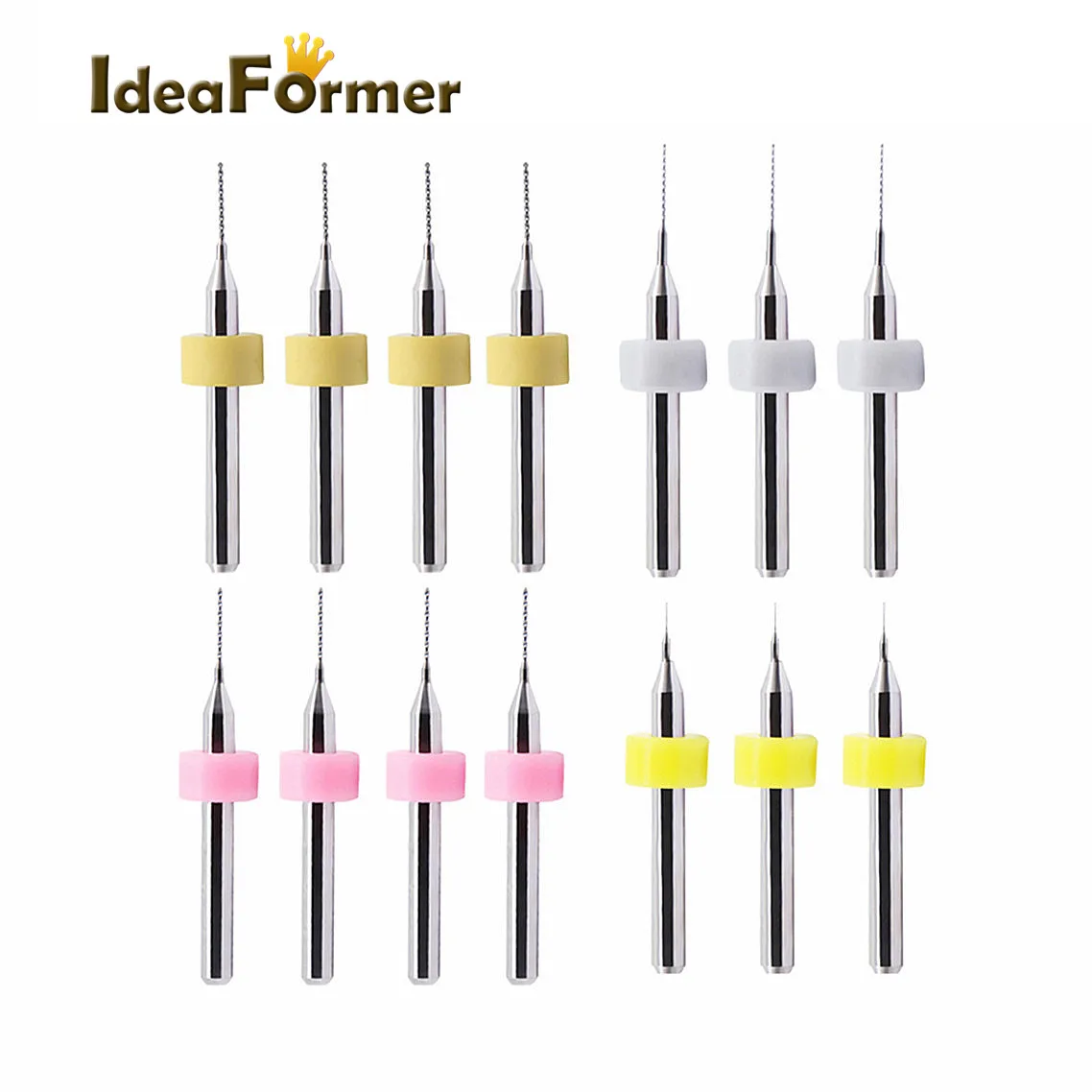 10 шт./компл. сверло для чистки сопла из твердого карбида 0 1-1 2 мм детали 3D-принтера