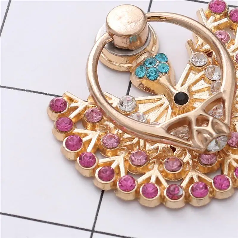 Стразы в форме павлина кольцо подставка для телефона универсальный держатель