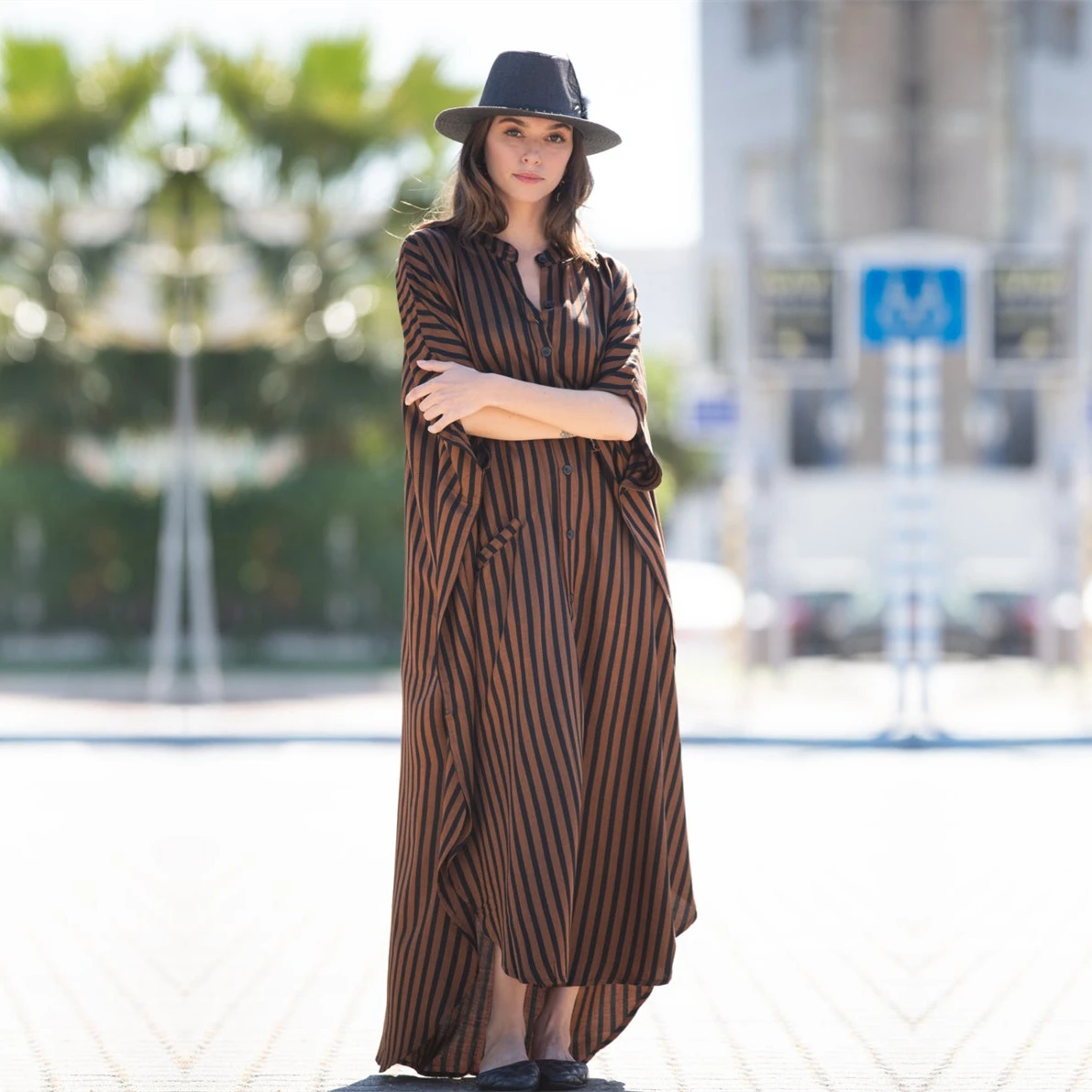 Повседневные накидки на бикини синяя туника пикантная Летняя Пляжная в полоску с