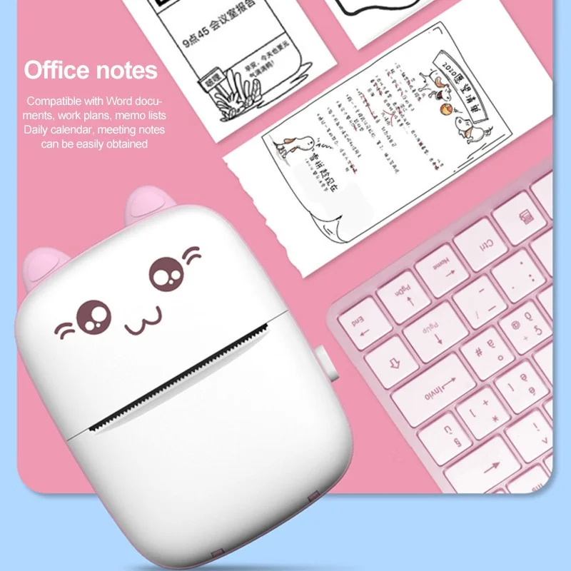 

Portable Thermal Printer BT 203dpi Photo Label Memo Wrong Question Printing Mini Bluetooth Thermal Printing for iPhone Android