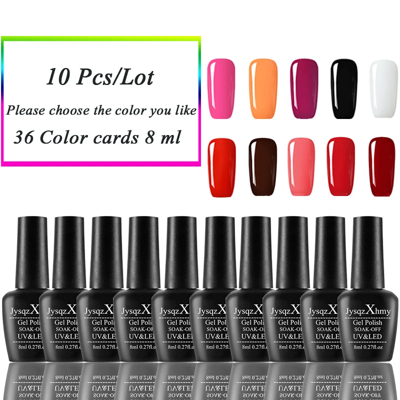 10 шт. набор светодиодный маникюра с гель-лаком | Красота и здоровье