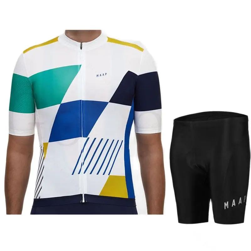 

Cycling Team Sportswear Set Summer Men's Short Sleeve Breathable Triathlon Mountain Bicycle Jersey 20D Gel Pad