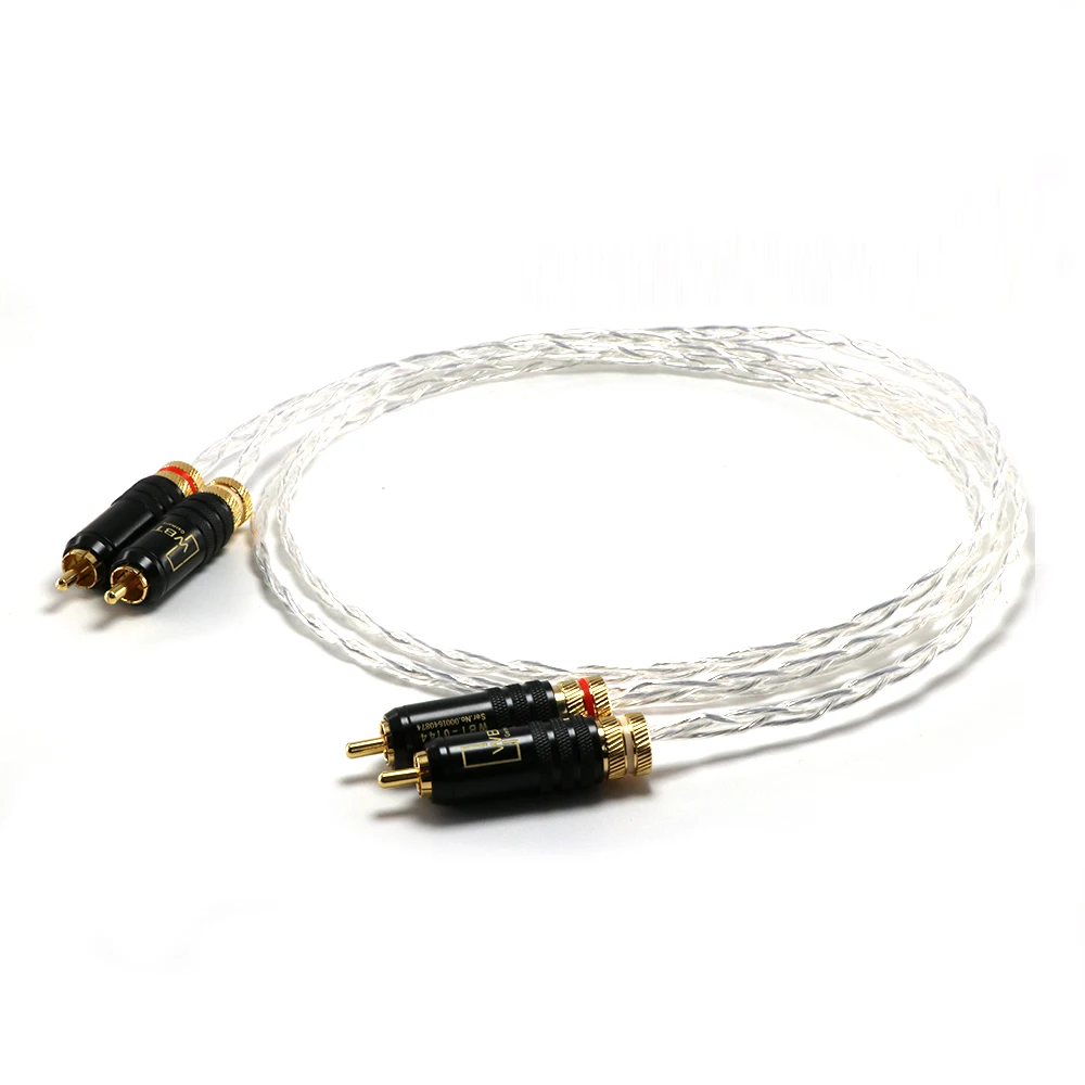 Переходник RCA/RCA посеребренный Hi-Fi аудио для CD/AMP | Электроника