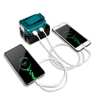 Светодиодная лампа рабочего освещения с двумя USB-портами для Makita, 14,4 В, 18 в, литий-ионный аккумулятор BL1430, BL1830