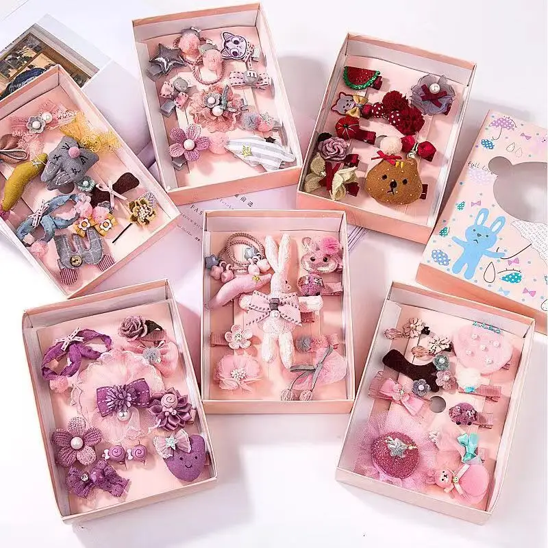 Милые детские заколки для волос 10 шт./компл. блестящие повязки на голову