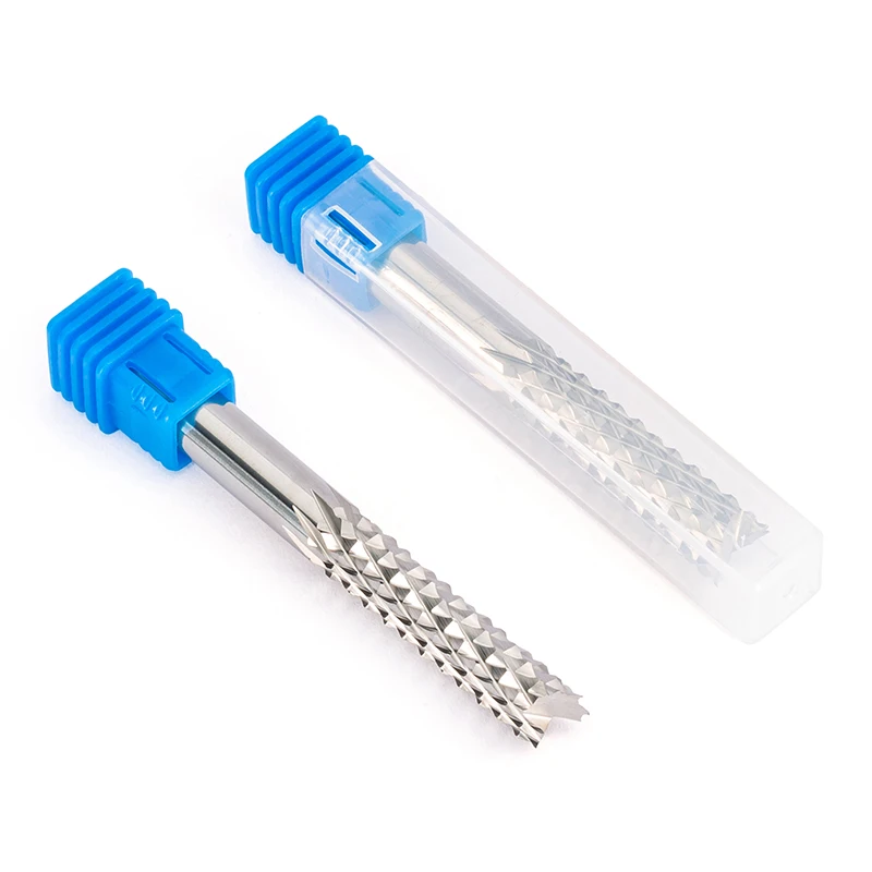 

5pcs 8*35mm Corn Teeth End Mill, Milling Cutter CNC Router Bits Tools PCB, Printed Circuit Board Cutter on HDF,Fiber Glass Wood