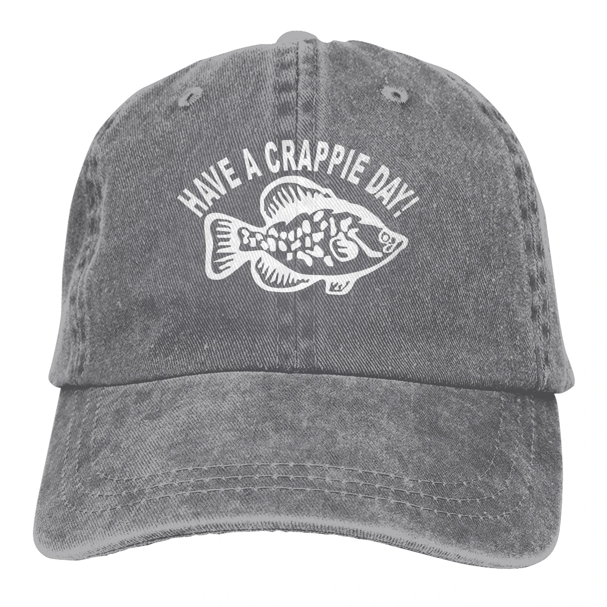 

Have A Crappie Day Hats for Men Women Adjustable Sun Hats Vintage Trucker Hat