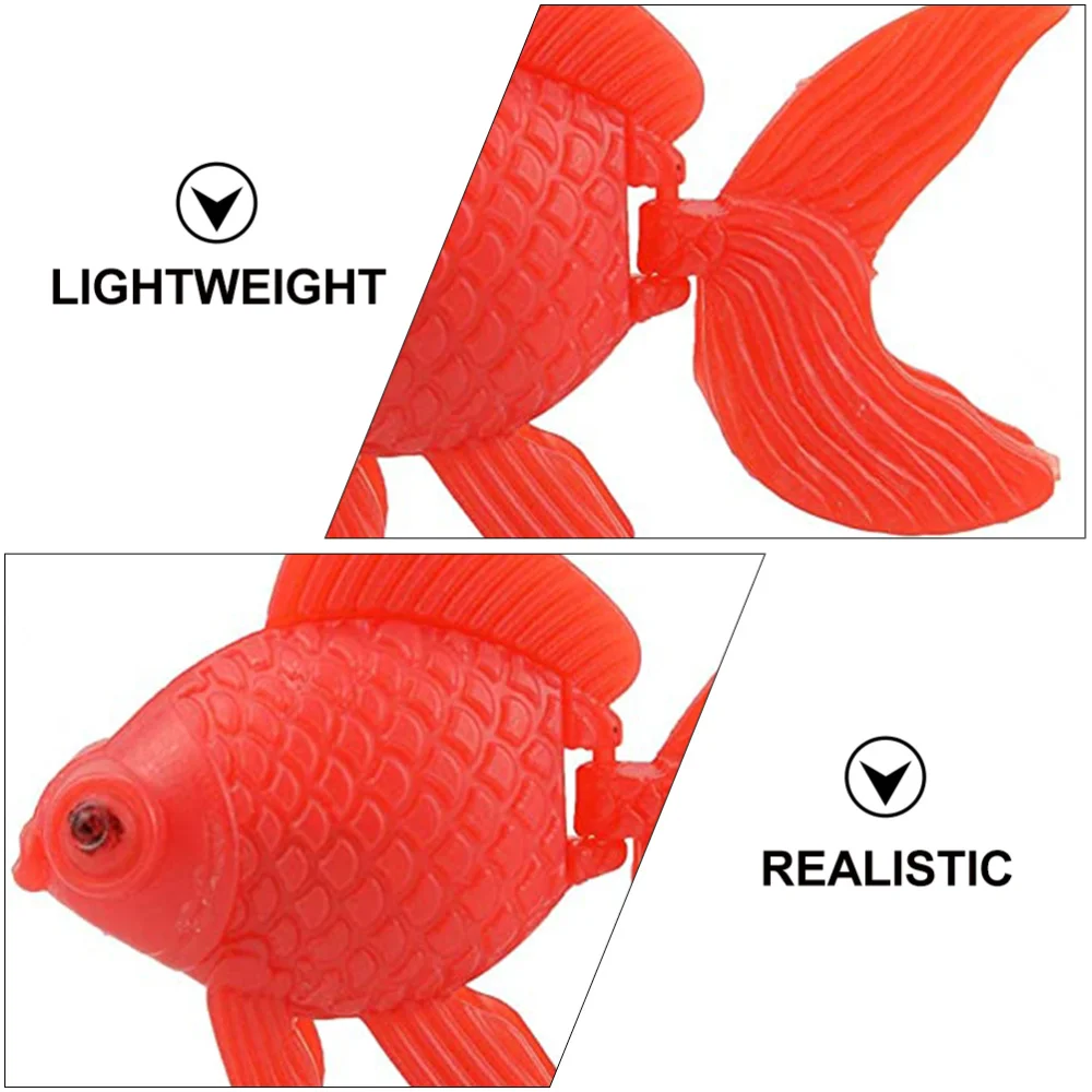 

15Pcs Fake Fish Aquarium Ornament Floating Simulation Goldfish Fish Tank Decor