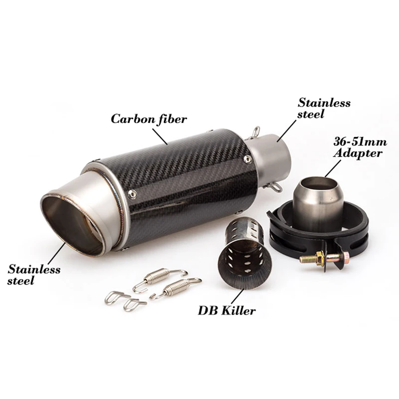 Универсальная Модифицированная выхлопная труба мотоцикла глушитель Z900 MT09 ZX 6R